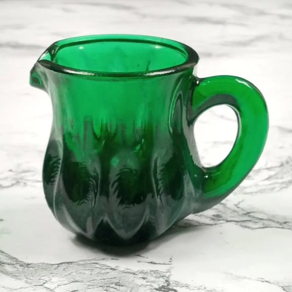 Degenhart Glass Mini Pitcher Trinket Paperweight Toothpick Vtg - Picture 2 of 10